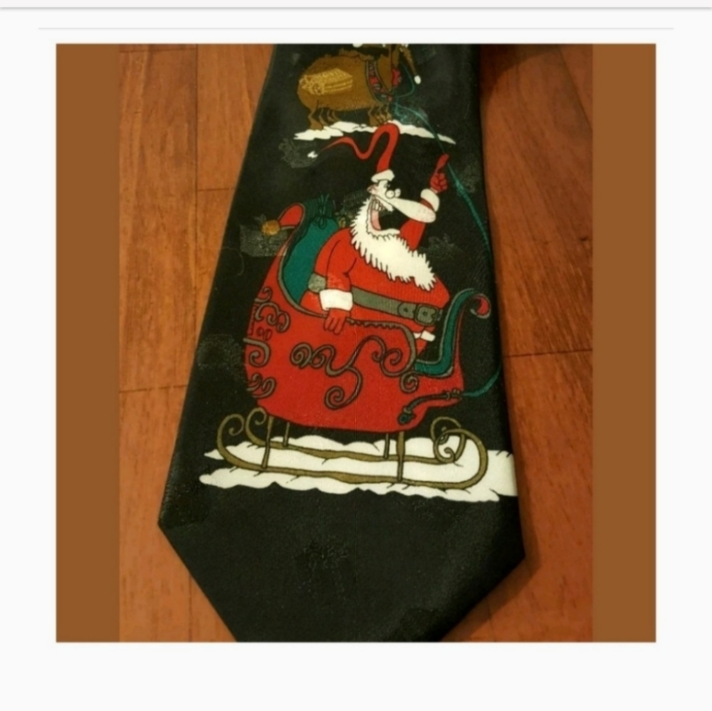 Necktie Santa Christmas Theme  Necktie - Holiday.